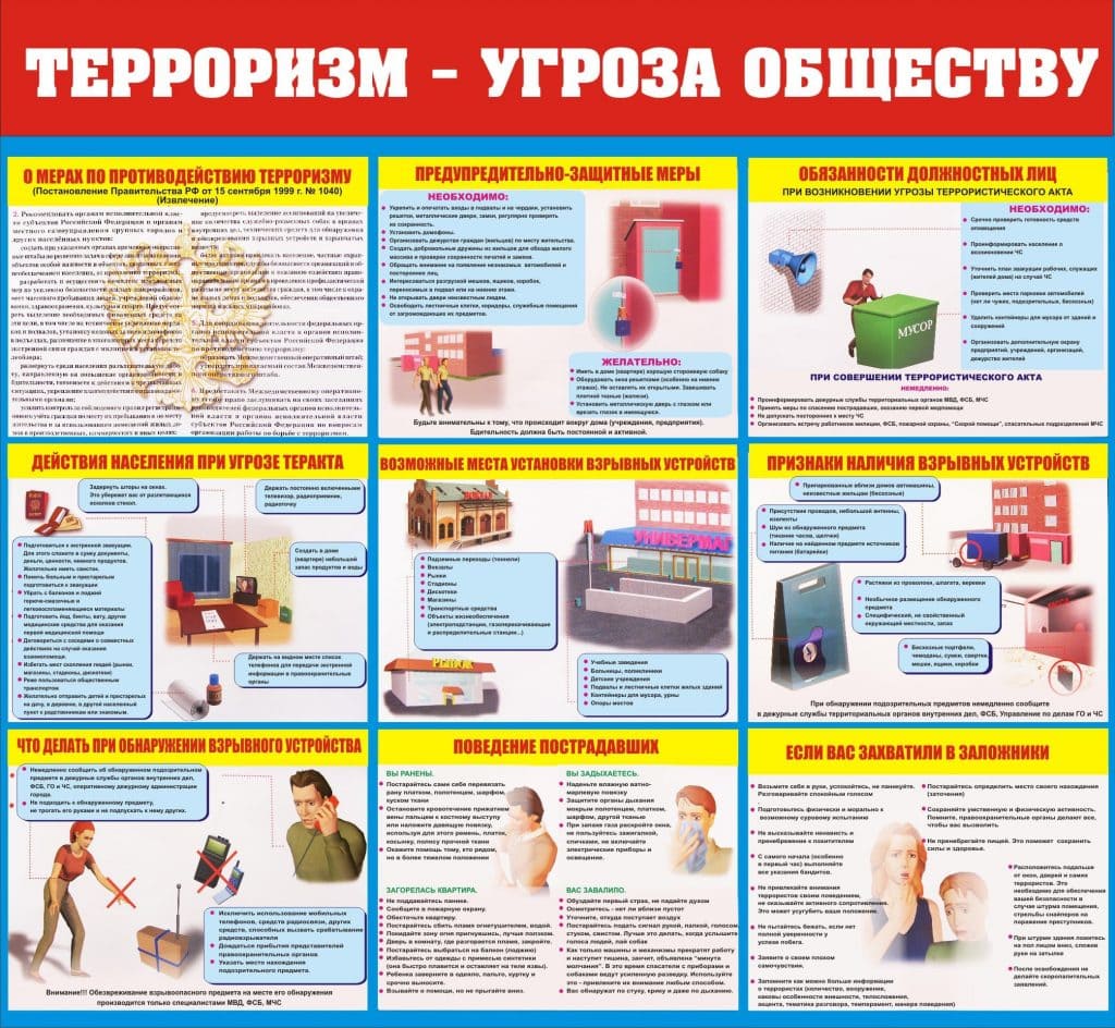 Противодействие терроризму и действия в условиях ЧС